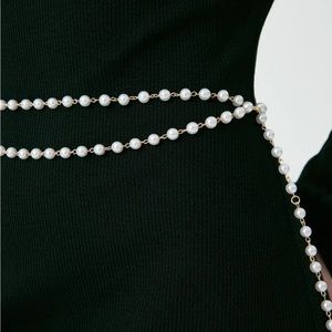 Faux Pearl waist chain